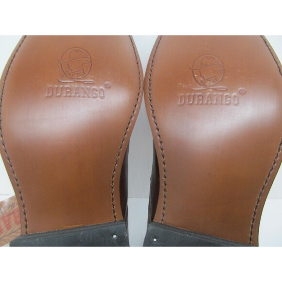 Durango SW2964 Womens Brown Stitched Leather Ankle Booties Size US 6.5 EE - Picture 14 of 16